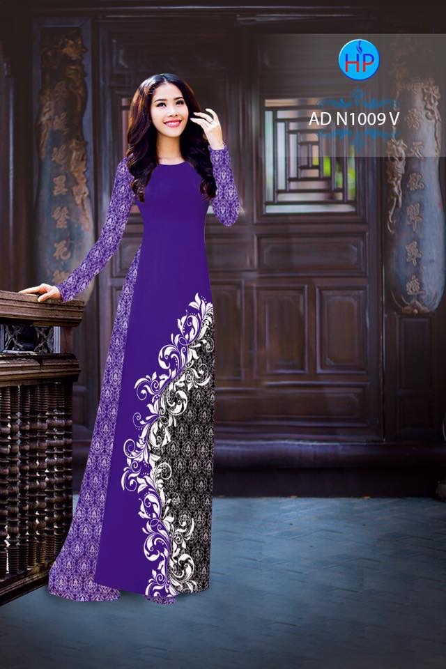 Vải áo dài hoa văn AD N1009 - Ảnh 16