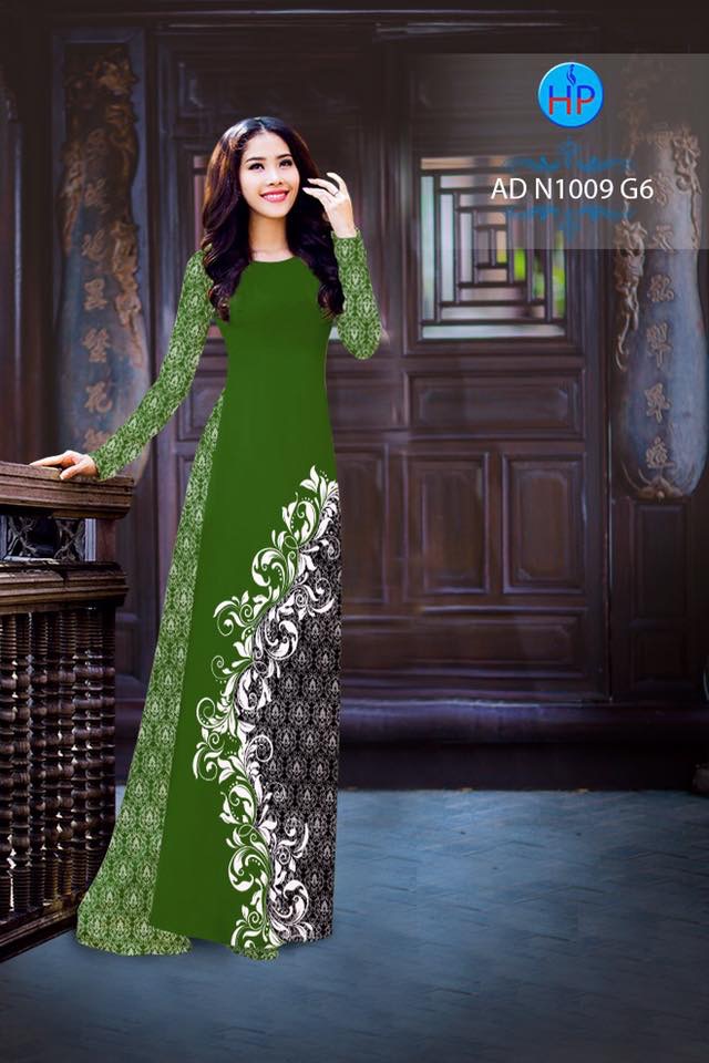 Vải áo dài hoa văn AD N1009 - Ảnh 11