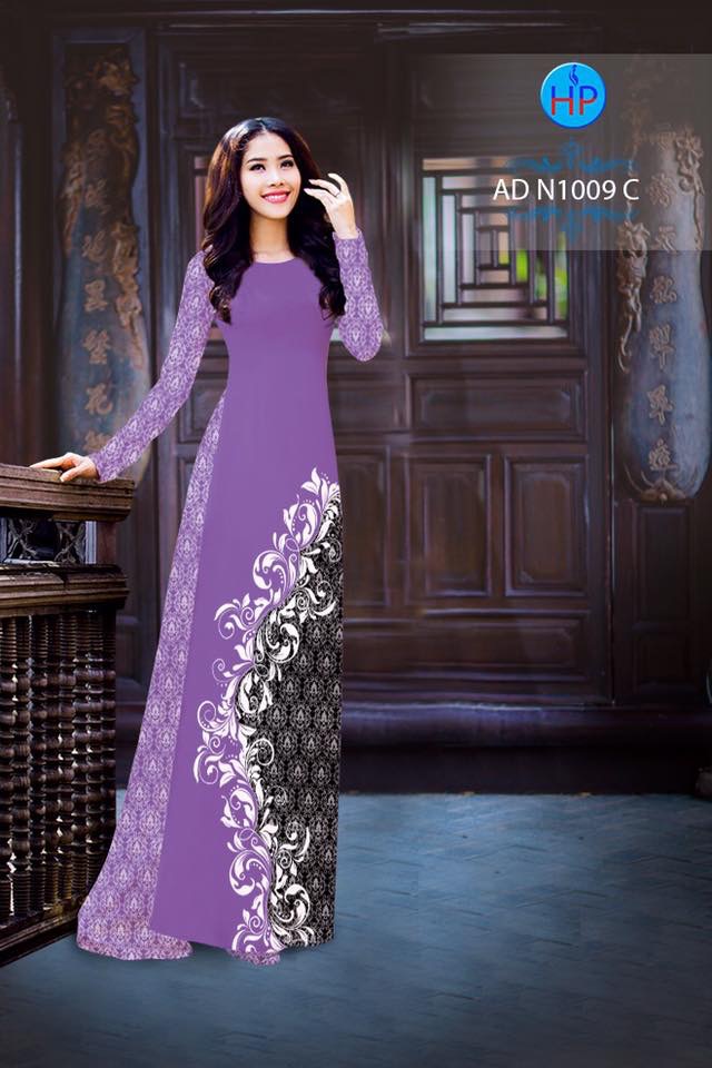 Vải áo dài hoa văn AD N1009 - Ảnh 7