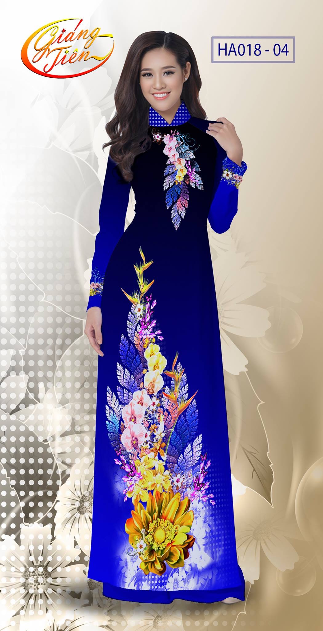 Vải áo dài lụa Thuý Nga HA018