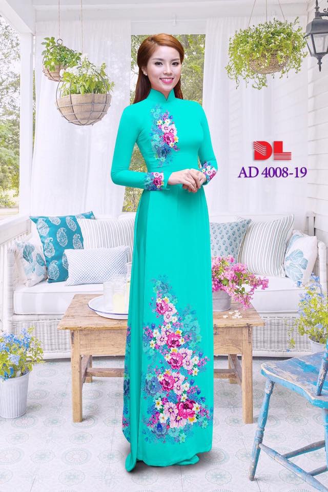 Vải áo dài hoa trên dưới DLAD4008 - Ảnh 14
