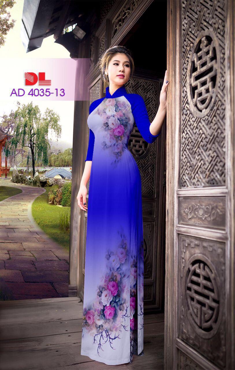 Vải áo dài hoa trên dưới DLAD-4035 - Ảnh 32