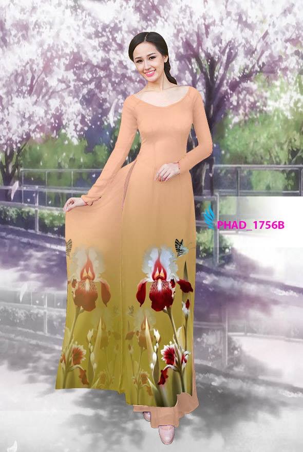Vải áo dài hoa lan PHAD-1756 - Ảnh 12