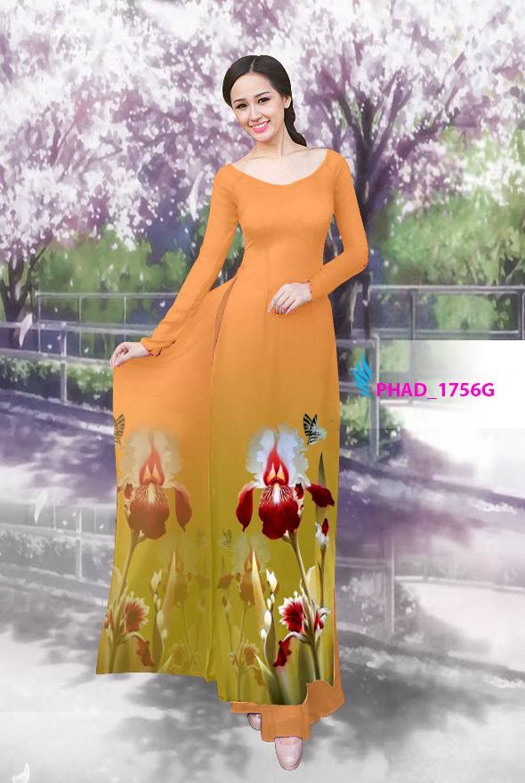 Vải áo dài hoa lan PHAD-1756 - Ảnh 7