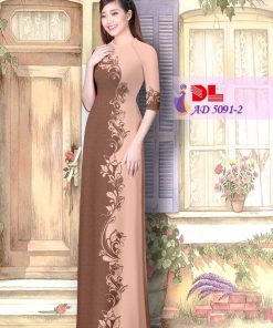 Vải áo dài lập thể-hoa văn DLAD-5091