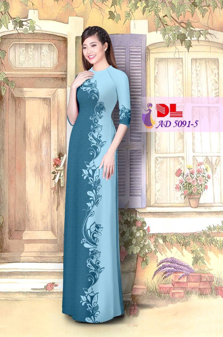 Vải áo dài lập thể-hoa văn DLAD-5091 - Ảnh 13