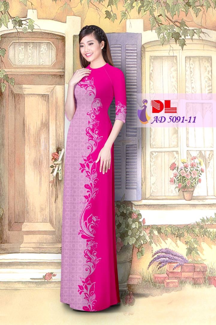 Vải áo dài lập thể-hoa văn DLAD-5091 - Ảnh 7