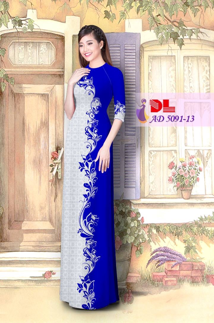 Vải áo dài lập thể-hoa văn DLAD-5091 - Ảnh 5