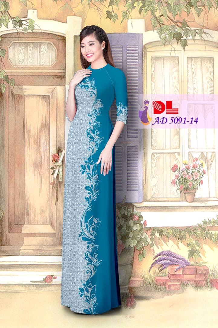 Vải áo dài lập thể-hoa văn DLAD-5091 - Ảnh 4
