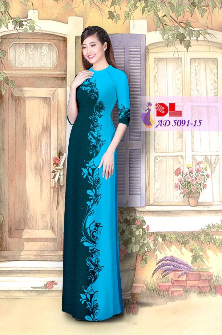 Vải áo dài lập thể-hoa văn DLAD-5091 - Ảnh 3