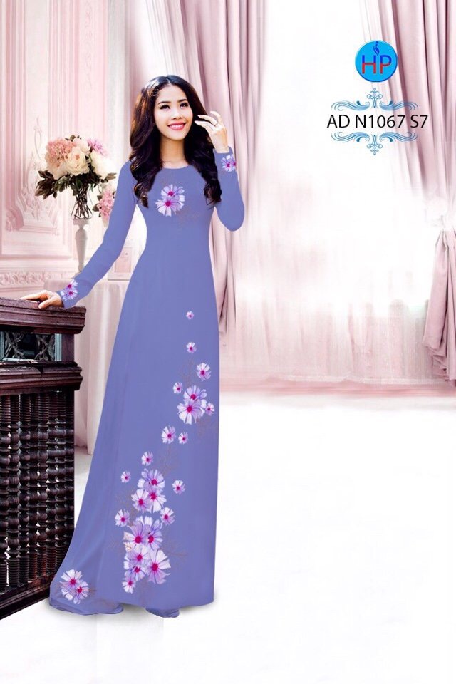 Vải áo dài hoa sao nháy AD N1067 - Ảnh 16
