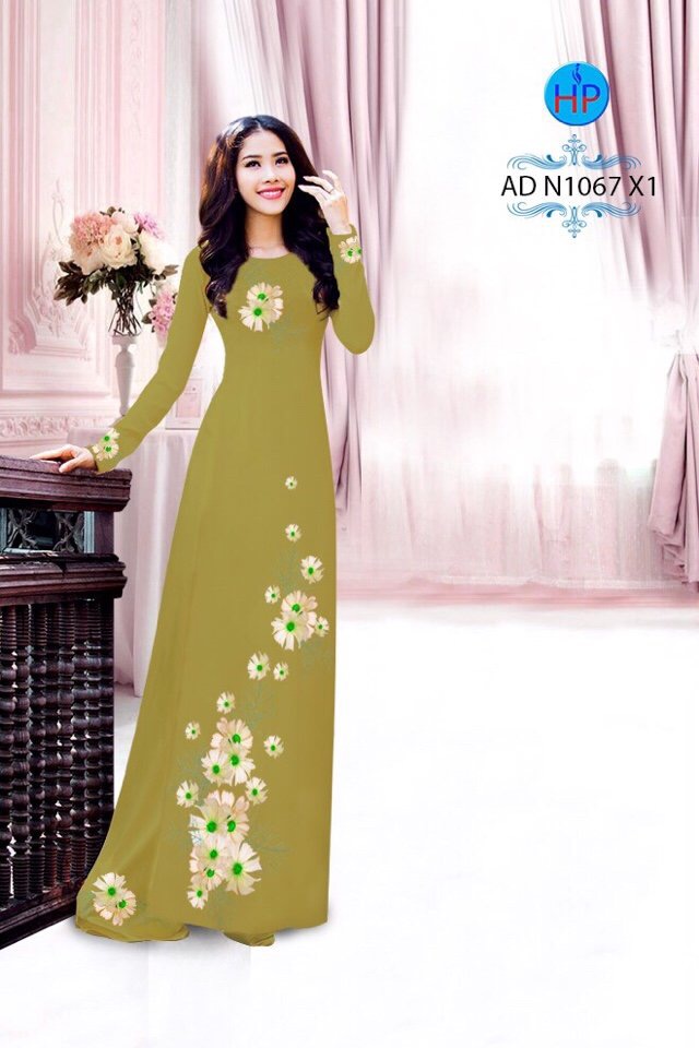 Vải áo dài hoa sao nháy AD N1067 - Ảnh 12