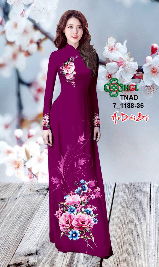 Vải áo dài hoa trên dưới TNAD 7-1188 - Ảnh 14