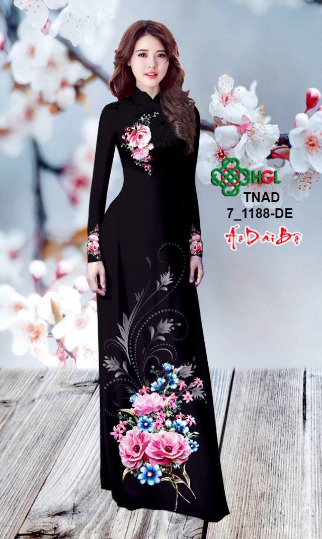 Vải áo dài hoa trên dưới TNAD 7-1188 - Ảnh 8