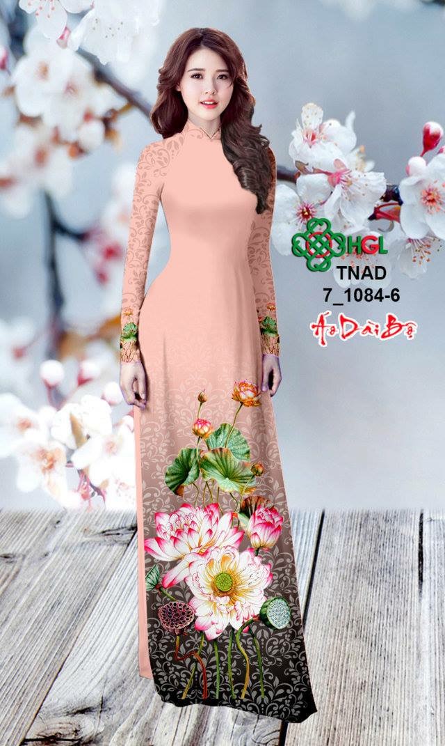 Vải áo dài hoa sen TNAD 7-1084 - Ảnh 22