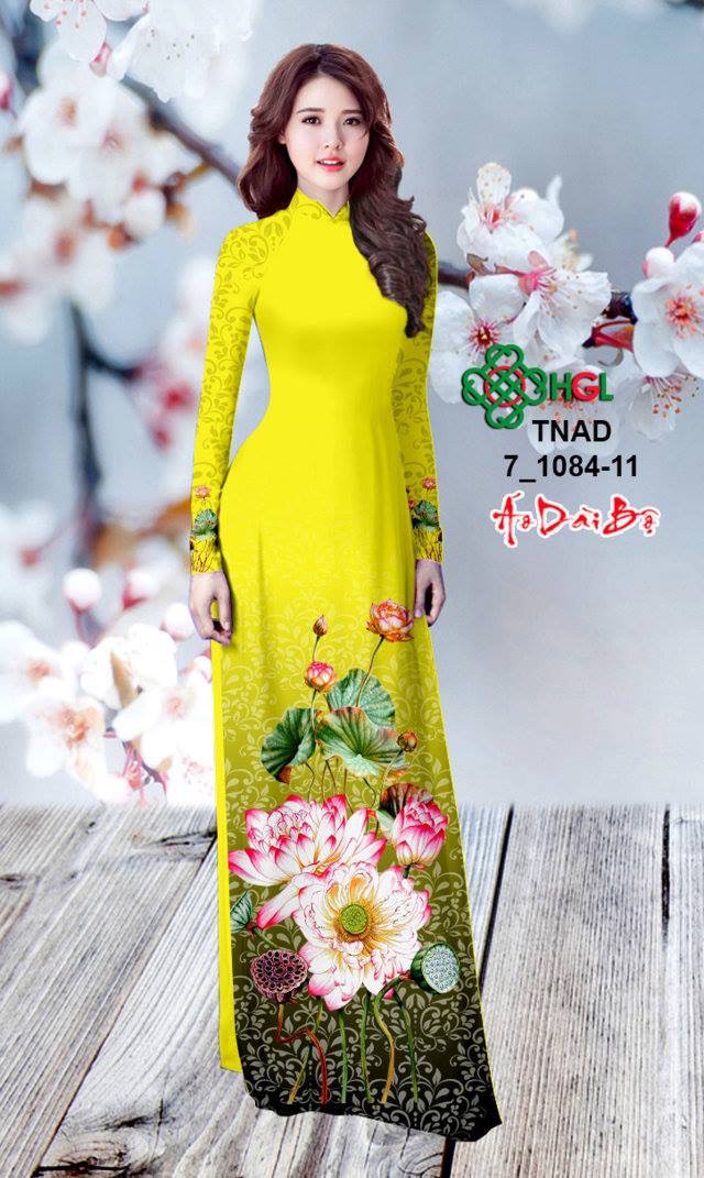 Vải áo dài hoa sen TNAD 7-1084 - Ảnh 20