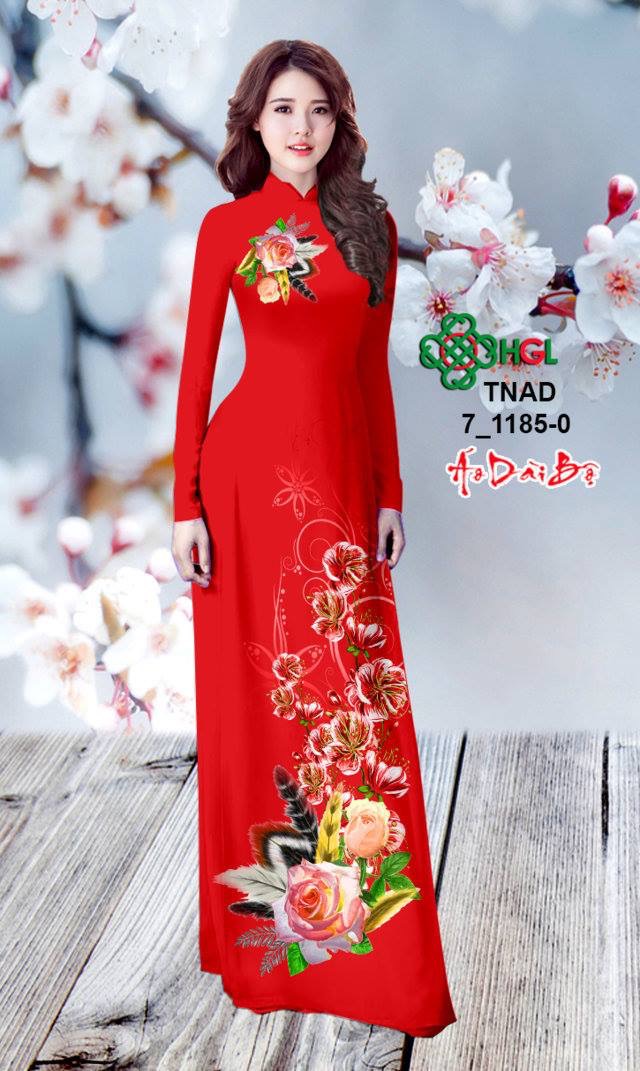 Vải áo dài hoa hồng TNAD 7-1185 - Ảnh 27
