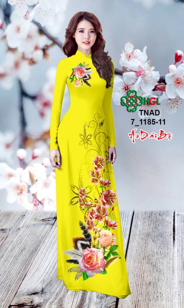 Vải áo dài hoa hồng TNAD 7-1185 - Ảnh 25