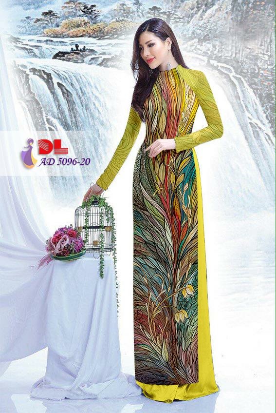 Vải áo dài hoa văn tập thể DLAD 5096 - Ảnh 8