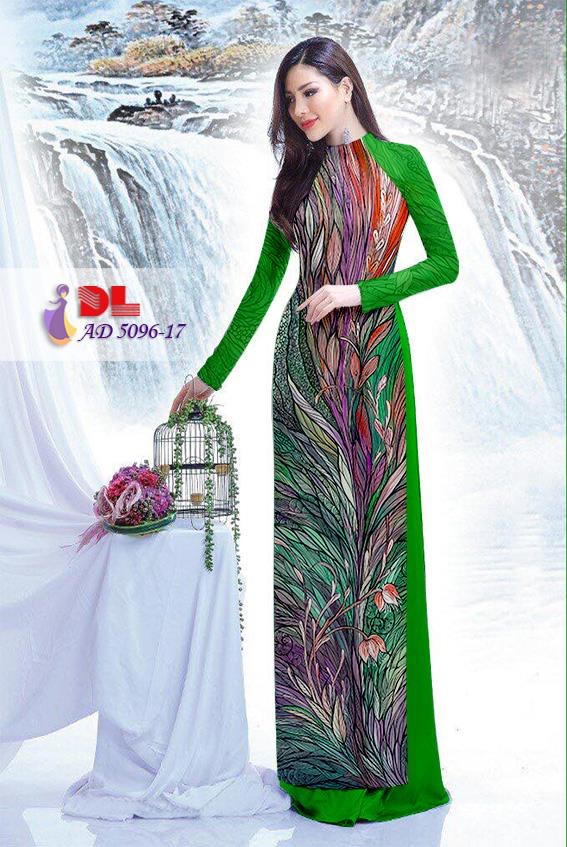 Vải áo dài hoa văn tập thể DLAD 5096 - Ảnh 5