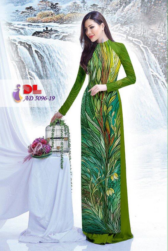 Vải áo dài hoa văn tập thể DLAD 5096 - Ảnh 4