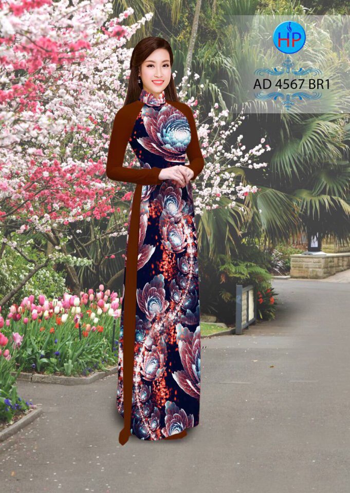 Vải áo dài hoa 3D AD 4567 - Ảnh 13