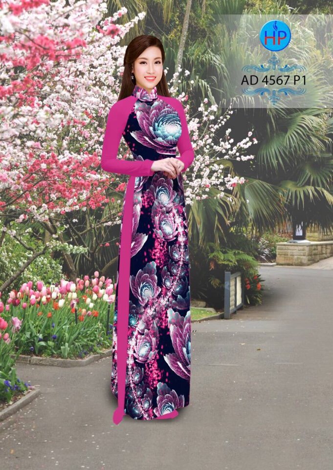 Vải áo dài hoa 3D AD 4567 - Ảnh 11