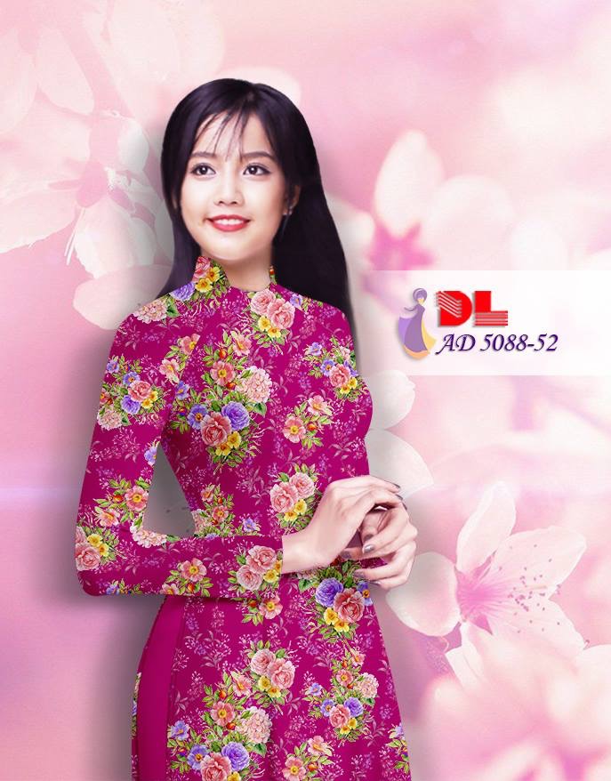 Vải áo dài hoa nhí DLAD-5088 - Ảnh 28