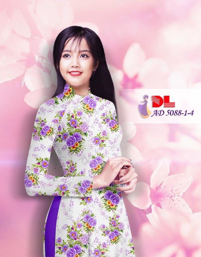 Vải áo dài hoa nhí DLAD-5088 - Ảnh 19