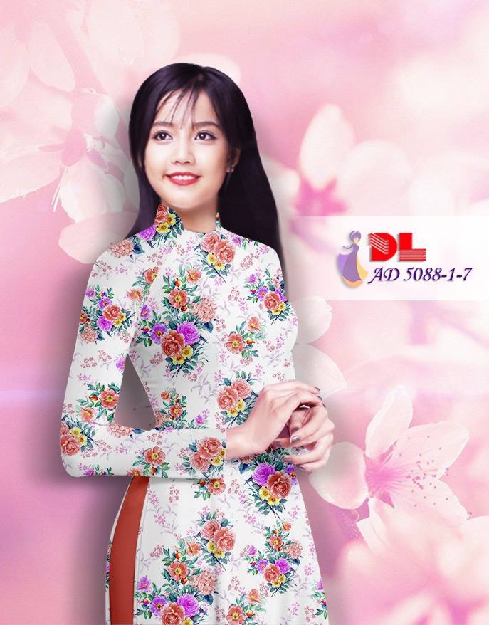 Vải áo dài hoa nhí DLAD-5088 - Ảnh 15