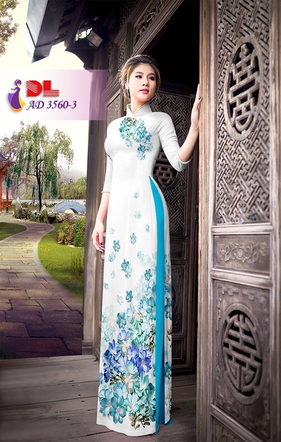 Vải áo dài hoa trên dưới DLAD-3560 - Ảnh 21