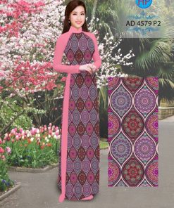 Vải áo dài hoa văn AD 4579