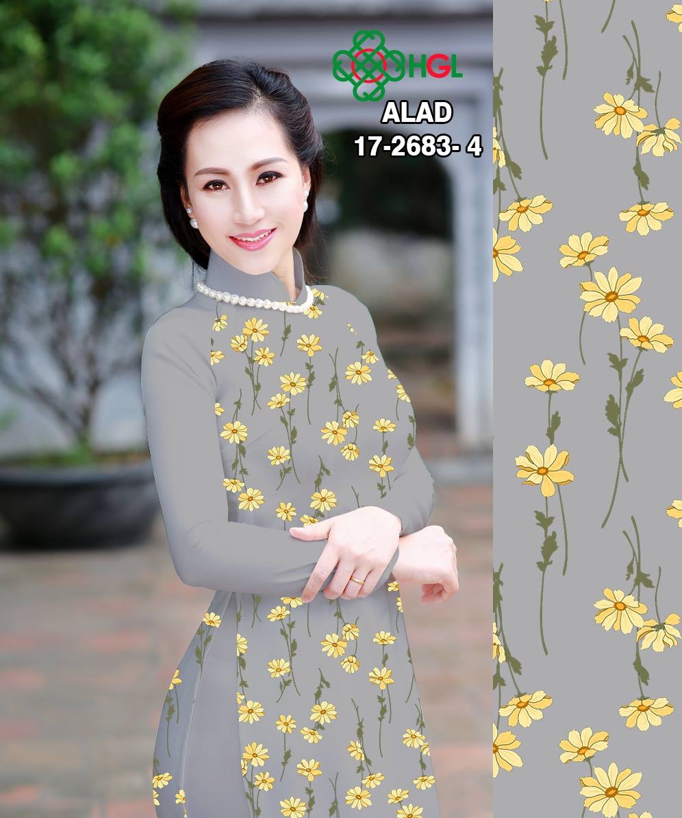 Vải áo dài hoa nhí ALAD17-2683 - Ảnh 12
