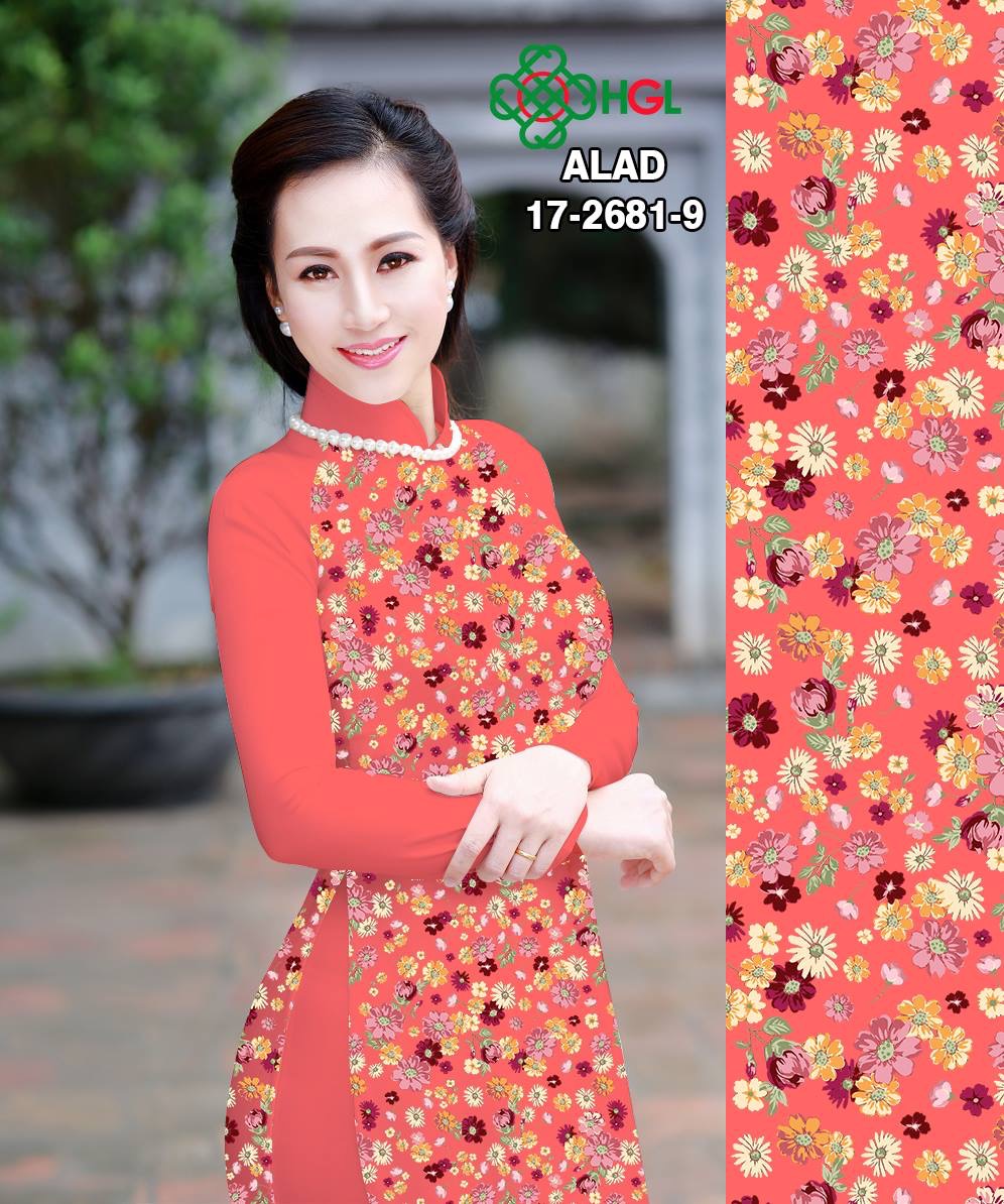 Vải áo dài hoa nhí ALAD17-2681 - Ảnh 11