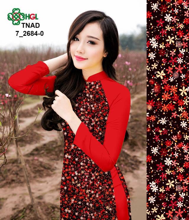 Vải áo dài hoa nhí TNAD7-2684 - Ảnh 27