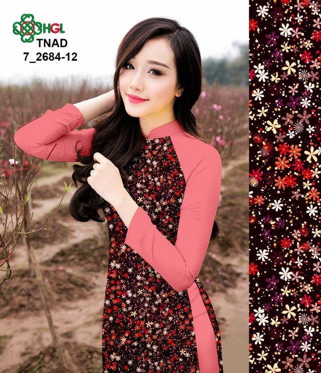 Vải áo dài hoa nhí TNAD7-2684 - Ảnh 23