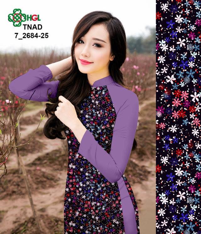 Vải áo dài hoa nhí TNAD7-2684 - Ảnh 17
