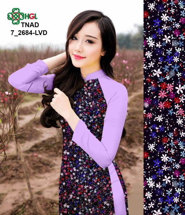 Vải áo dài hoa nhí TNAD7-2684 - Ảnh 6