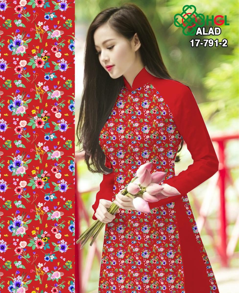 Vải áo dài hoa nhí ALAD 17-791 - Ảnh 16