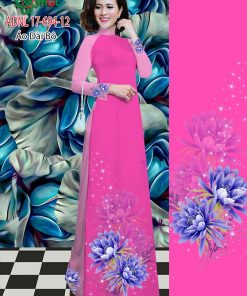 Vải áo dài hoa 3d ADNL 17-694