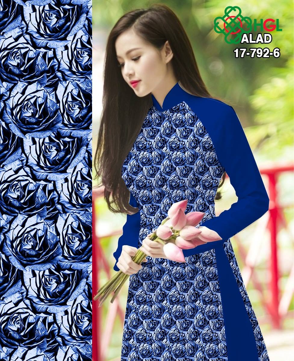 Vải áo dài hoa nhí ALAD 17-792 - Ảnh 8