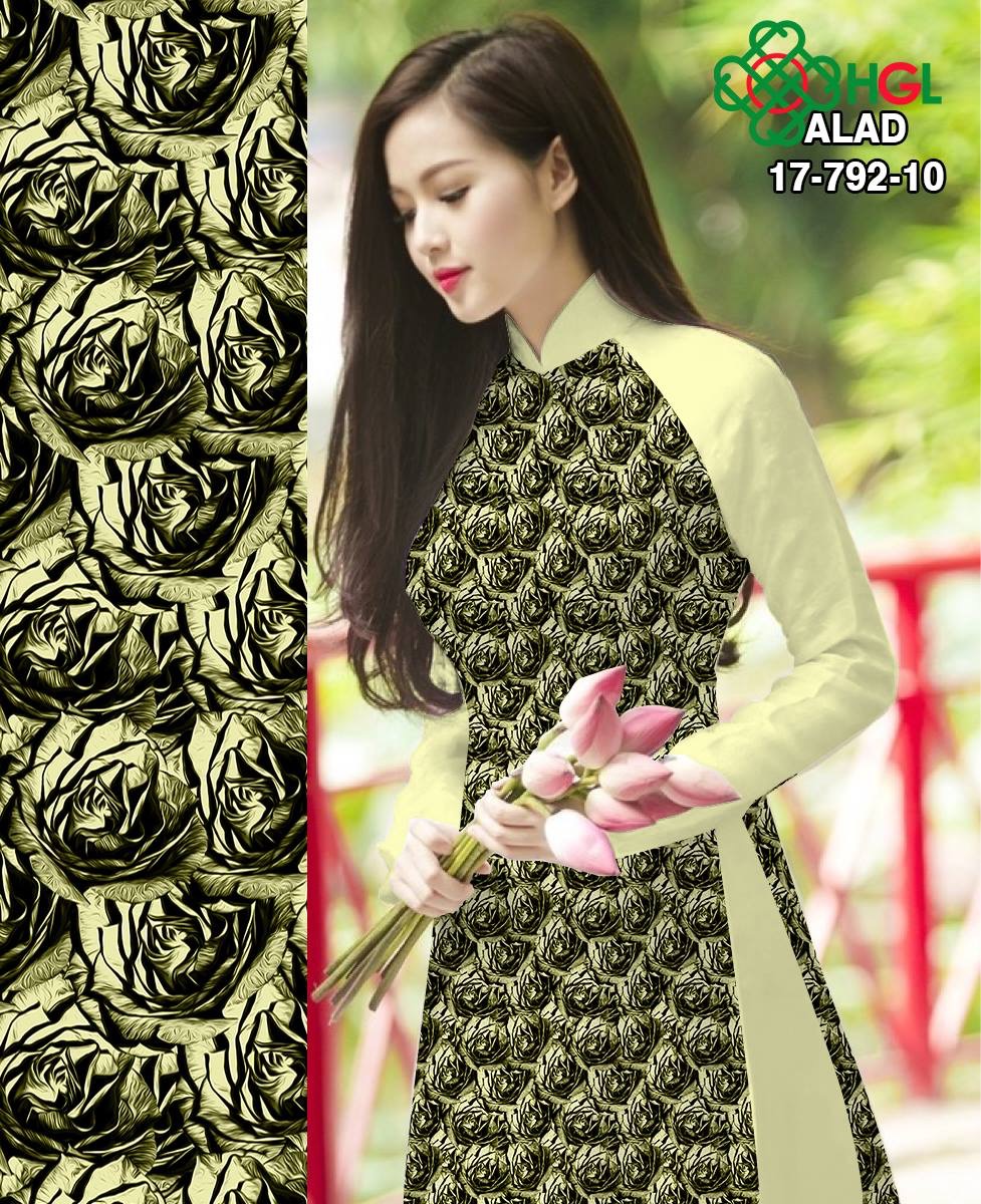Vải áo dài hoa nhí ALAD 17-792 - Ảnh 5