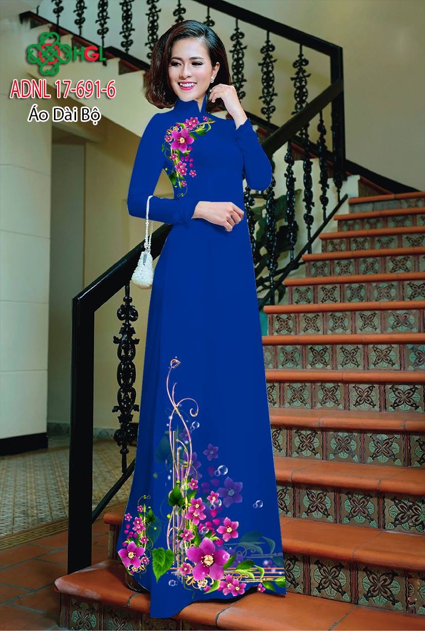 Vải áo dài hoa trên dưới ADNL 17-691 - Ảnh 15