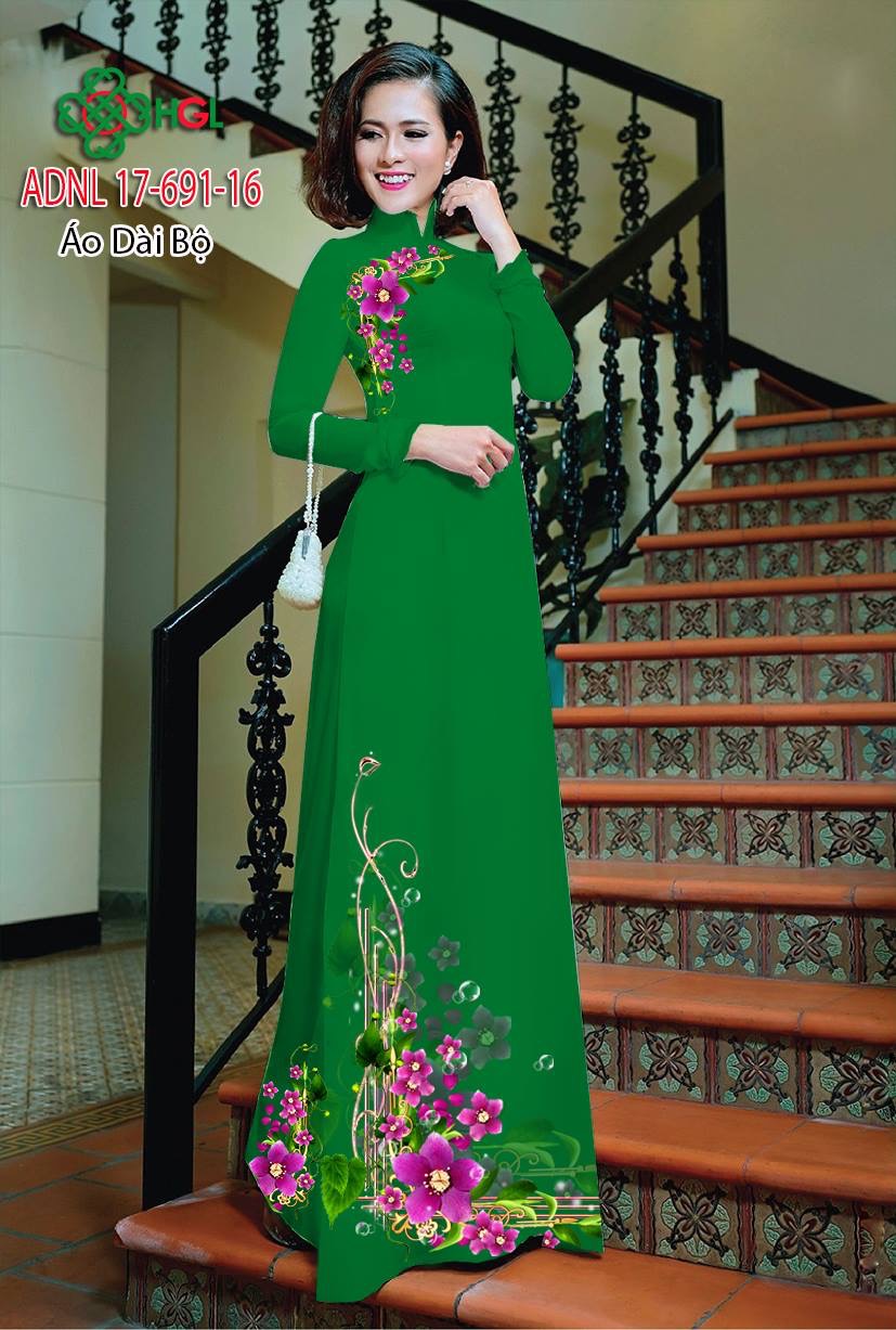 Vải áo dài hoa trên dưới ADNL 17-691 - Ảnh 6