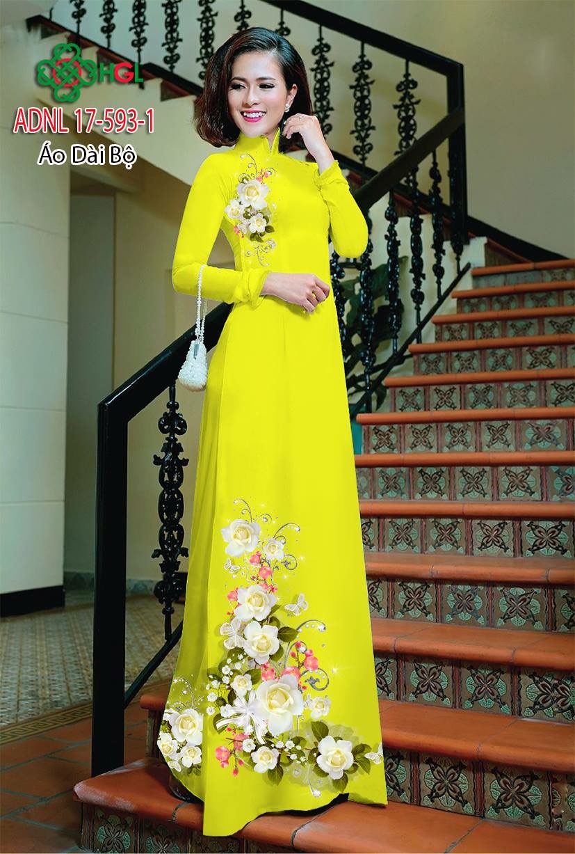 Vải áo dài hoa trên dưới ADNL 17-593 - Ảnh 20