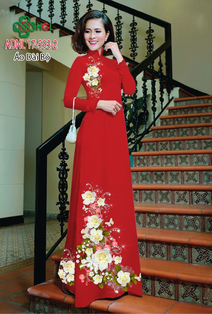 Vải áo dài hoa trên dưới ADNL 17-593 - Ảnh 19