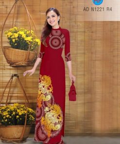 Vải áo dài hoa văn AD N1221
