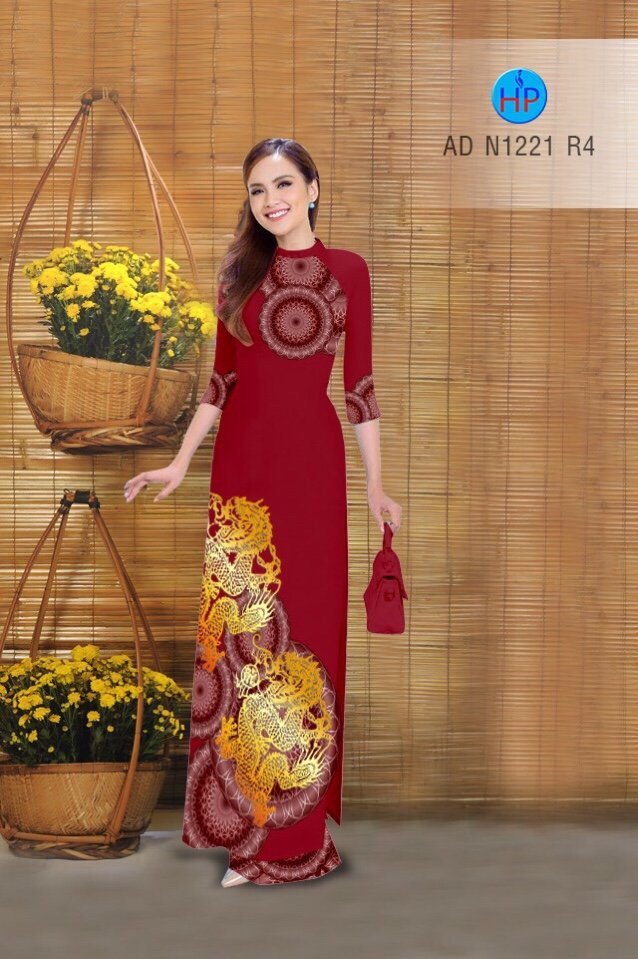 Vải áo dài hoa văn AD N1221