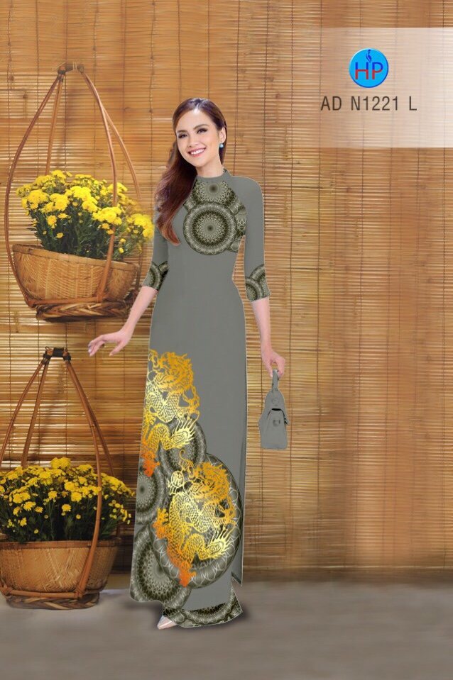 Vải áo dài hoa văn AD N1221 - Ảnh 16