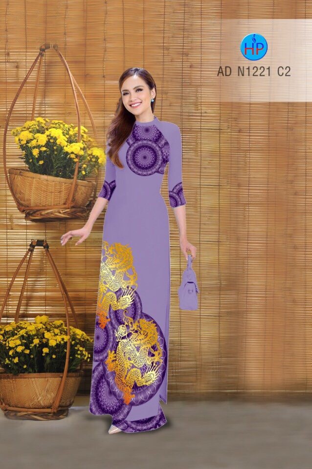Vải áo dài hoa văn AD N1221 - Ảnh 12